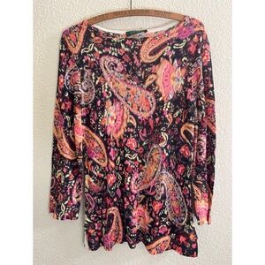 Ralph Lauren Paisley Floral Long Sleeve